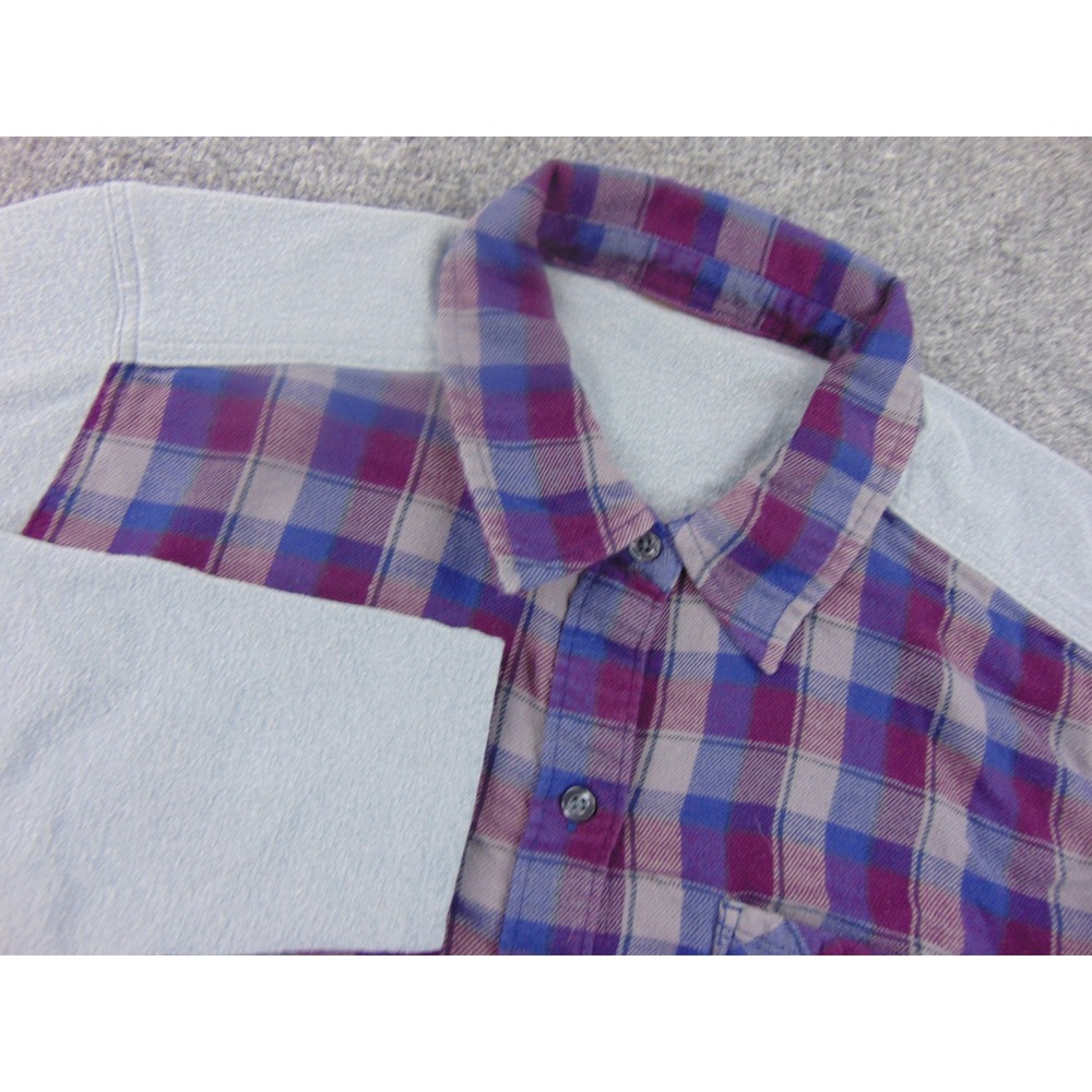 Marmot Shirt Mens XL Button Up Gray Purple Plaid Long Sleeve Gorpcore Outdoor